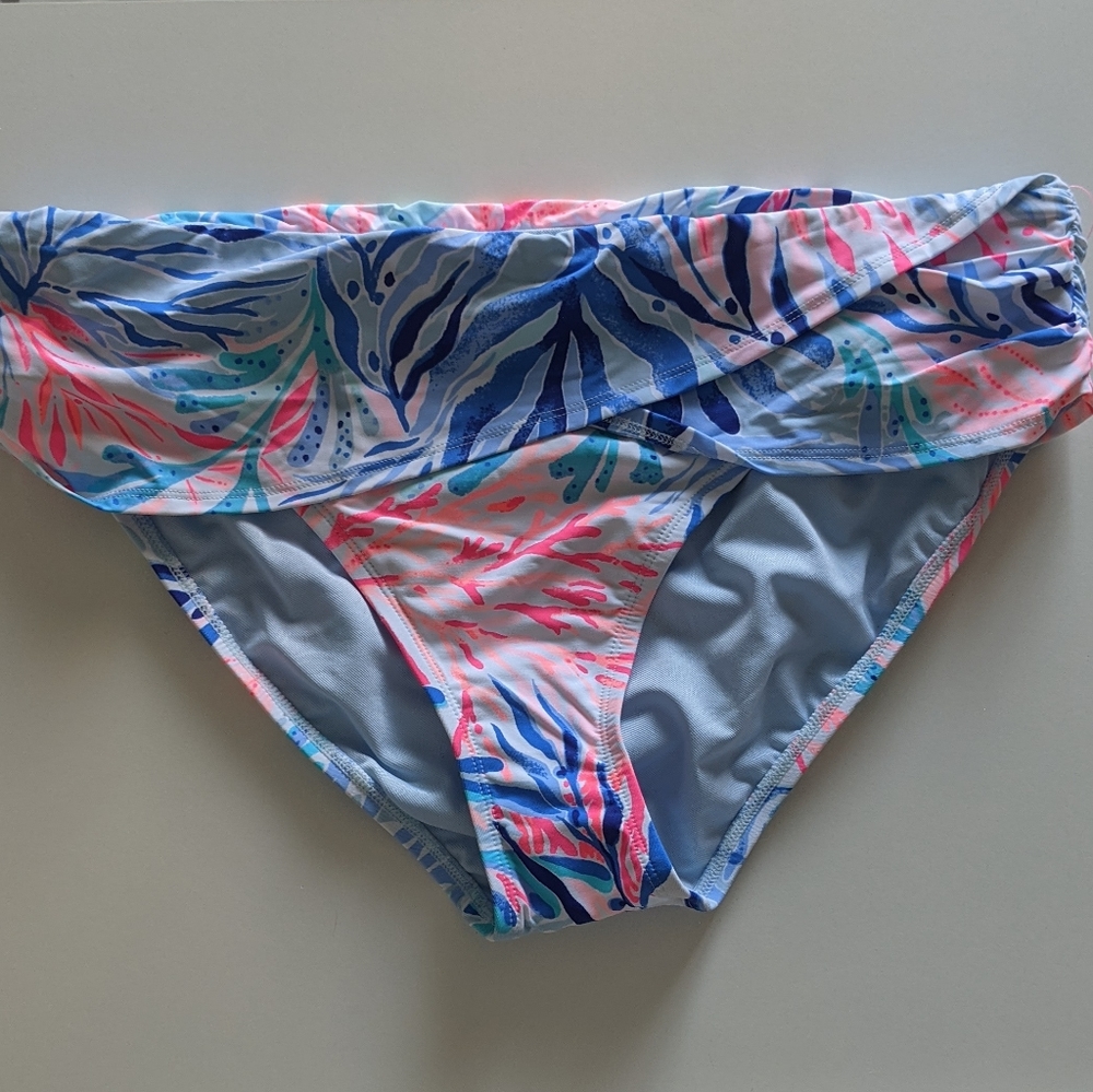 {Lilly Pulitzer} New Lagoon Sarong Hipster Bottoms
